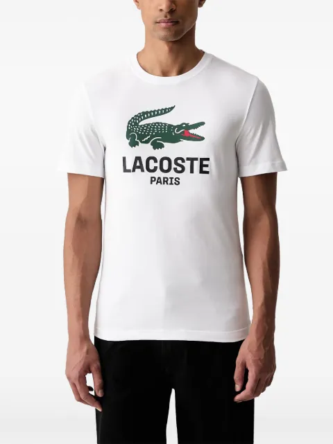 Lacoste printed cotton T-shirt White TH563451001