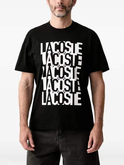 Lacoste logo-print T-shirt Black TH0644