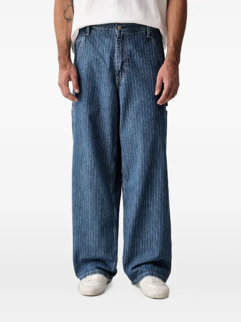 Levi's pinstripe-pattern wide-leg jeans Blue 0081K