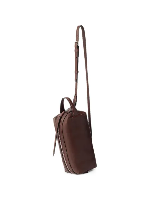 LEMAIRE small Care bag in nappa lambskin Brown SL0136LL0159