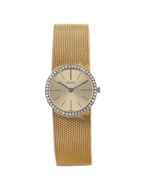 Piaget 1970 diamond-set braided 24mm watch Gold 433908
