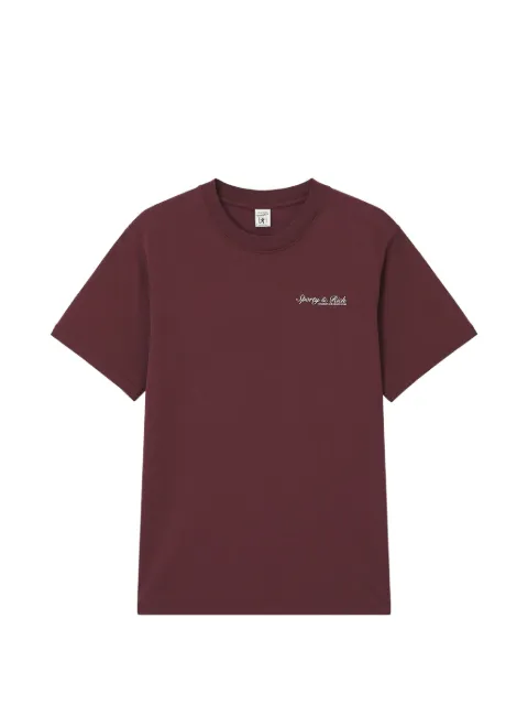 Sporty & Rich Syracuse cotton T-shirt Red TO11975325RE02