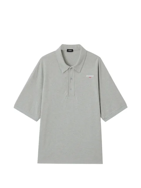 We11done logo-embroidered polo shirt Grey WDTT126738UMG