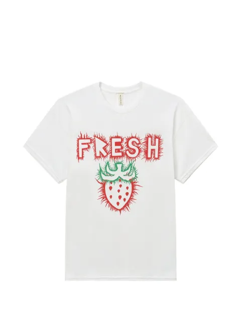 WESTFALL strawberry-print T-shirt White WES07T003