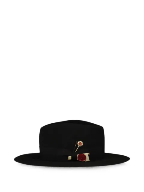 Nick Fouquet Noir D' Ivoire hat Black 785OBSEDIAN