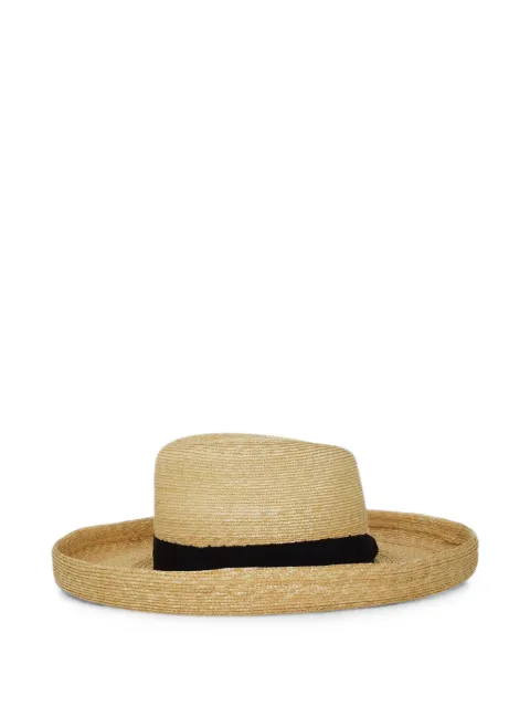 Gigi Burris Millinery Freddie Milanese straw hat Neutrals SS209