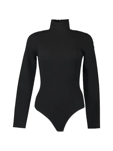 Michael Kors Collection ribbed-knit turtleneck bodysuit Black DKA7600006001