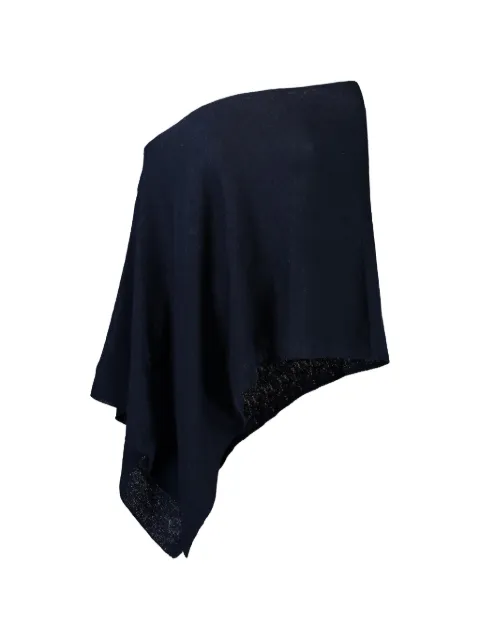 MINNIE ROSE Ruana poncho Blue YR0841