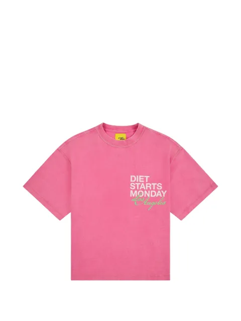 Diet Starts Monday DSMLA logo-print cotton T-shirt Pink DSMSUM26033