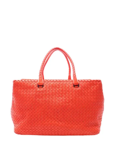 Bottega Veneta Pre-Owned 2010-2026 Nappa Intrecciato tote bag Red Y3YH7WEBL137C1FB