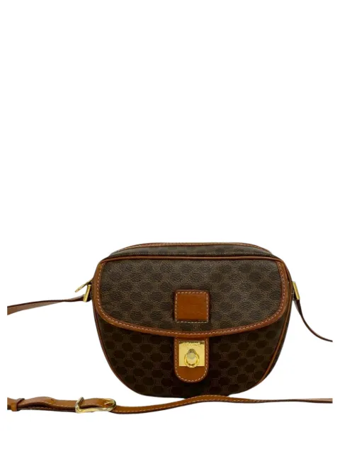 Celine Pre-Owned 2013 Macadam Coated Canvas crossbody bag Brown MF8XQDKRODYX1K26