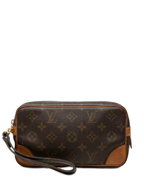 Louis Vuitton Pre-Owned 1992 Monogram Marly Dragonne PM clutch bag Brown X3YYDWLMD7VV71NL