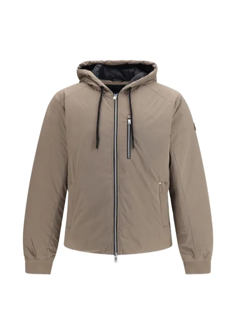 Moose Knuckles hooded zip-up jacket Neutrals M35MJ210