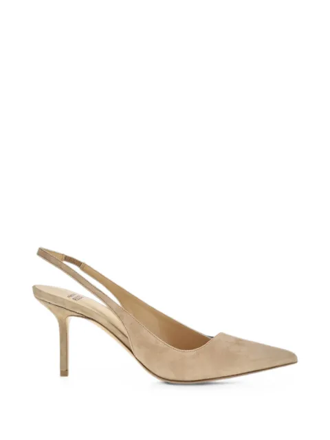 Francesco Russo pointed-toe slingback pumps Neutrals R1P1039N201