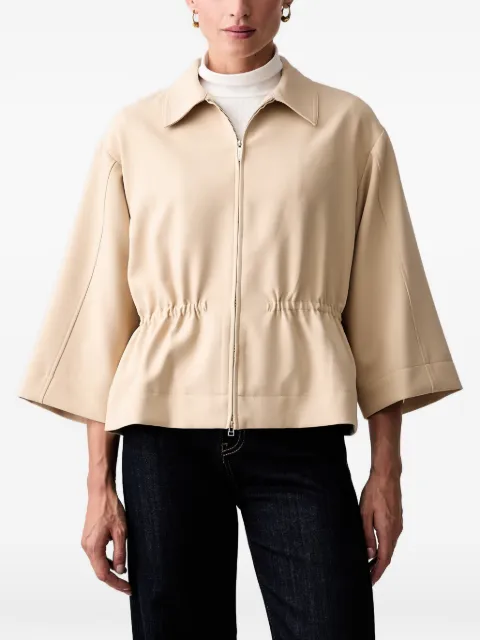 Joop! drawstring-waist cropped jacket Neutrals 30103326