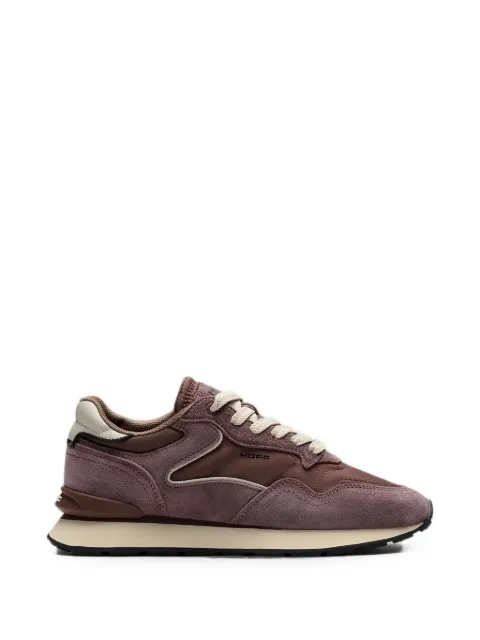 Hoff City Retro suede-panelled sneakers Brown 22602427