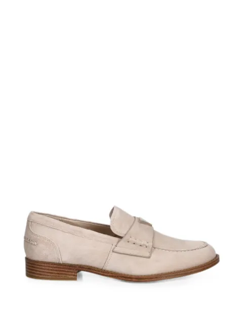 GUESS USA logo-plaque suede loafers Neutrals FLTBSOSUE14BEIGE