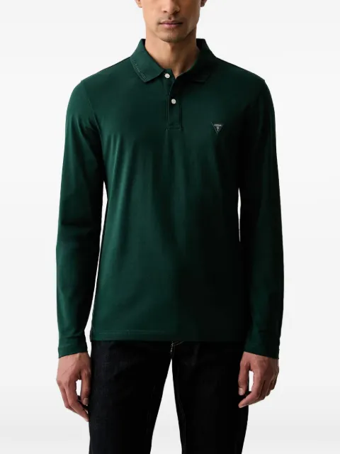 GUESS USA Logo patch polo Green M6YP36K4395