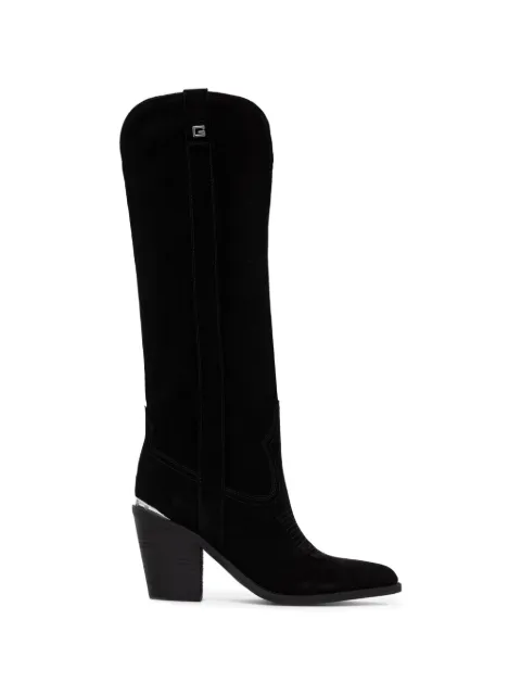 GUESS USA embroidered Western-style boots Black FLTSN2SUE11BLACK