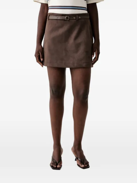 GUESS USA suede mini skirt Brown W6YD06W2890
