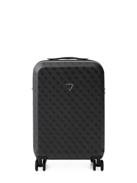 GUESS USA monogram-print logo-plaque suitcase Black TWHK9211983