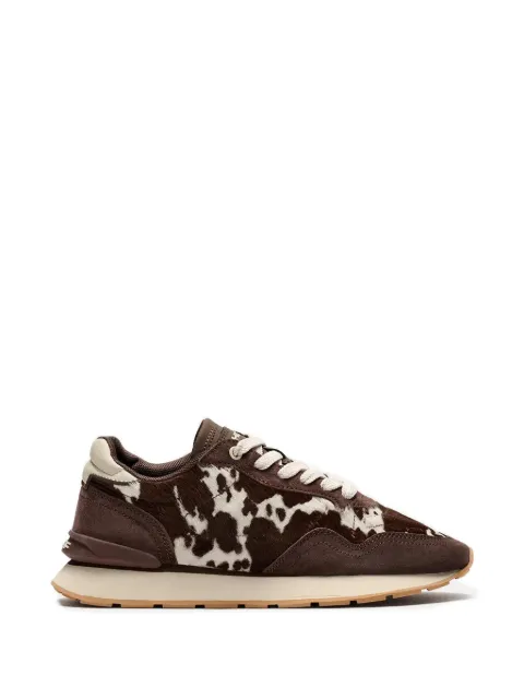 Hoff City cow-print panelled sneakers Brown 22602425