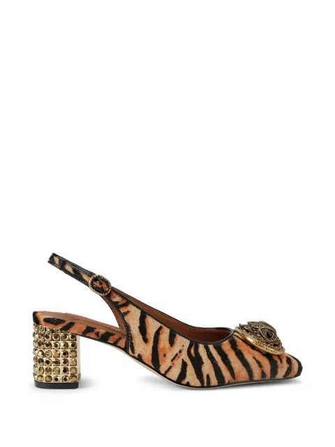 Kurt Geiger London Chelsea block slingback heels Brown 3415046189