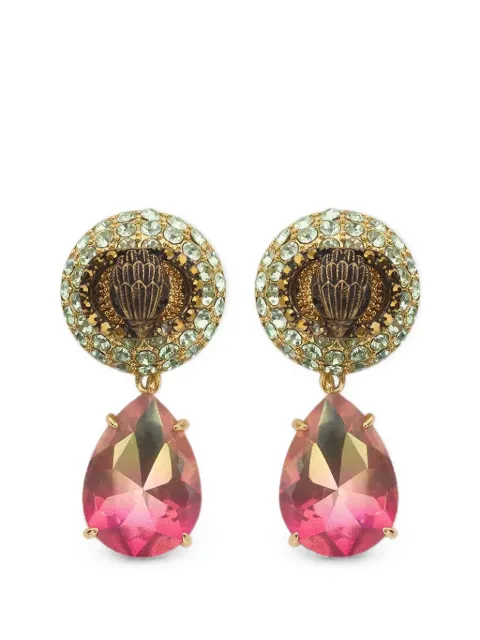 Kurt Geiger London Eagle-head crystal-embellished earrings Gold 5419170429