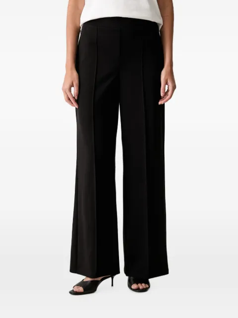 Joseph Ribkoff logo-plaque wide-leg trousers Black 263612