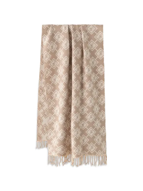 Joseph Ribkoff logo-monogram fringed scarf Neutrals 263986