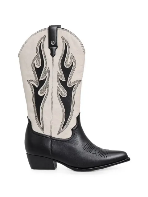 GUESS USA panelled Western-style boots Black FLTLRGLEA11BLKIV