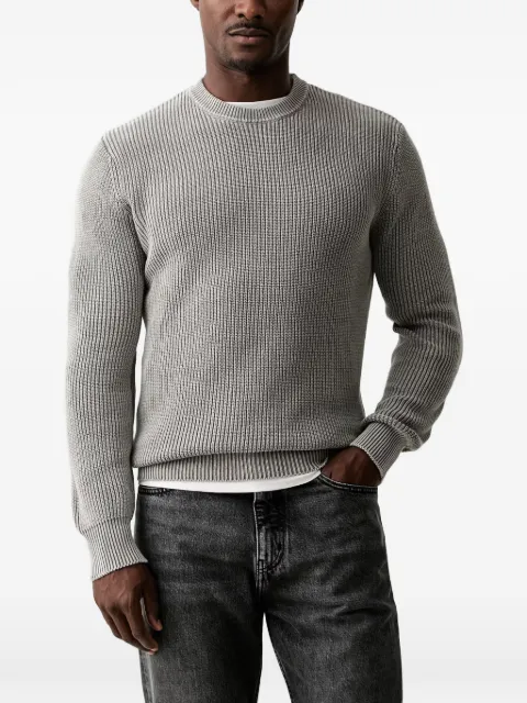 GUESS USA ribbed-knit crew-neck sweater Grey M6YR20Z0925