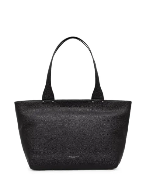 GIANNI CHIARINI Barbara grained-leather tote bag Black BS12356COMMGRN