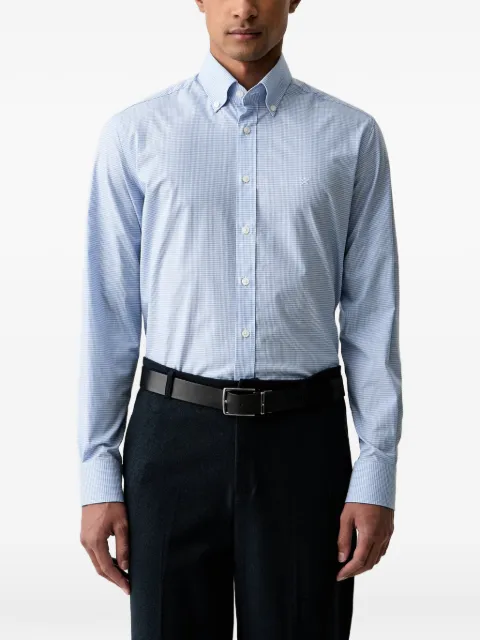Hackett London gingham-check button-down shirt Blue HM3010749