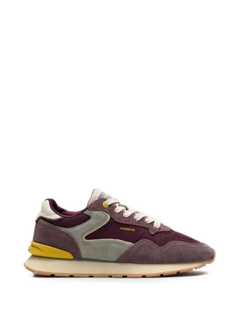 Hoff City Retro suede-panelled logo-print sneakers Purple 22602405