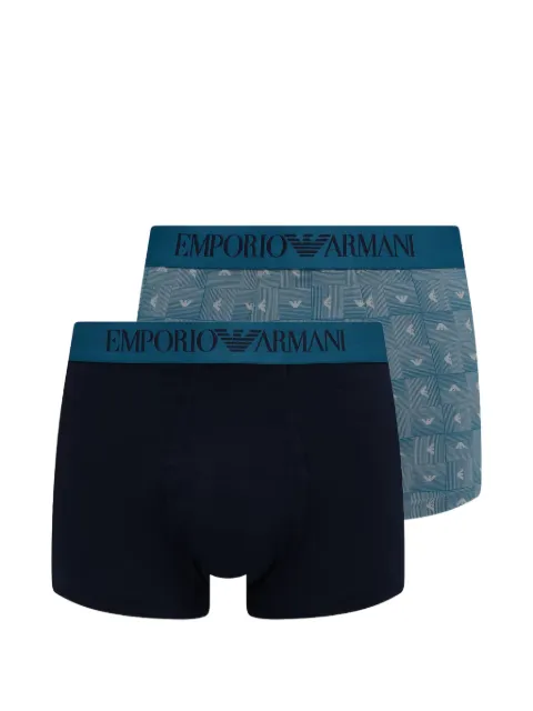 Emporio Armani logo-waistband boxers (set of two) Blue EM001014AF25040