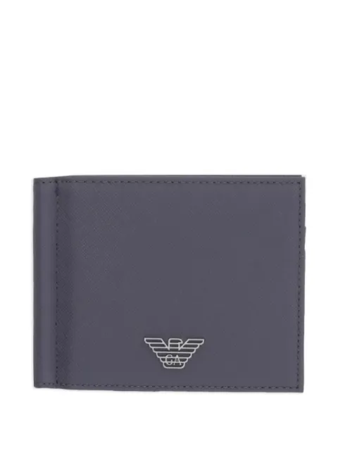 Emporio Armani logo-plaque bifold wallet Grey Y4R502Y138E