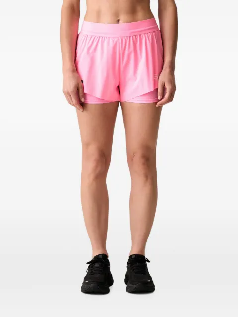 Ea7 Emporio Armani layered logo-print shorts Pink AF216817W001350