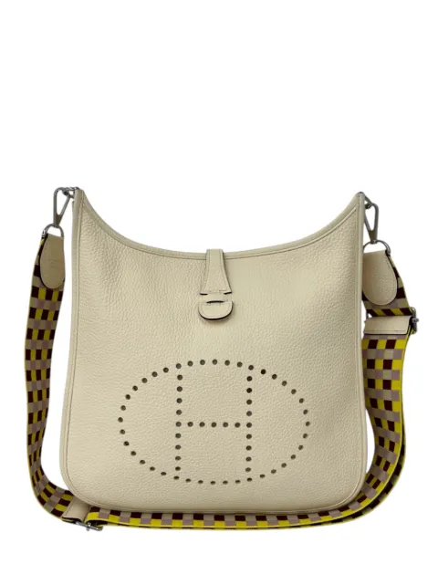 Hermès Pre-Owned 2022 Clemence Evelyne Amazone PM crossbody bag Brown I90E7QYFQIFBBRCL