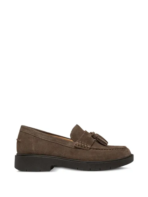 Geox Spherica tassel-detail suede loafers Brown D65DKA00022C6029