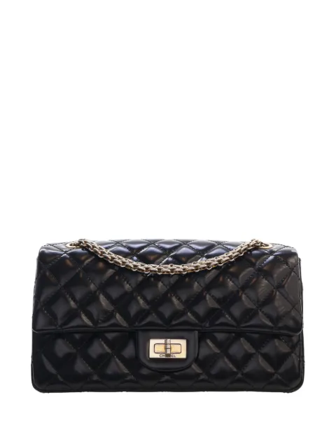 CHANEL Pre-Owned 2008-2009 Quilted Glazed Calfskin Reissue 2.55 Accordion Flap 225 shoulder bag Black 8H7SPIY5IG9QPHAS