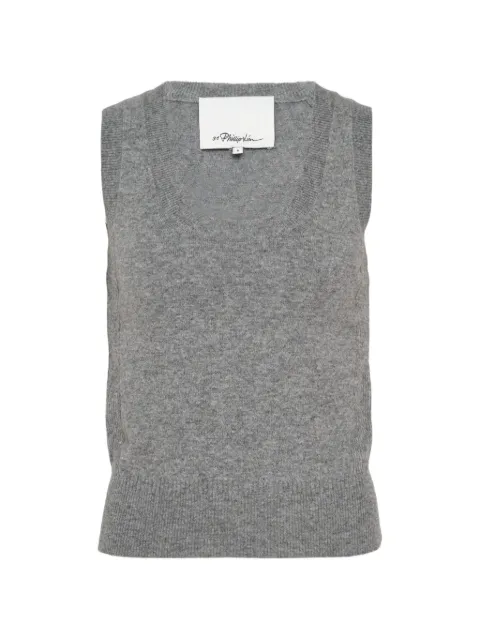 3.1 Phillip Lim scoop-neck sleeveless top Grey P26270586CWB