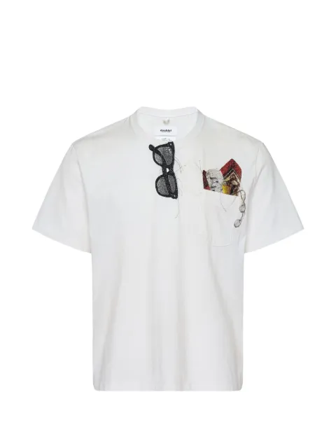 Doublet Trompe L'oeil embroidered T-shirt White 26AW43CS459