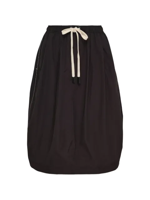 Lee Mathews Callum drawstring balloon midi skirt Black M2602SK025