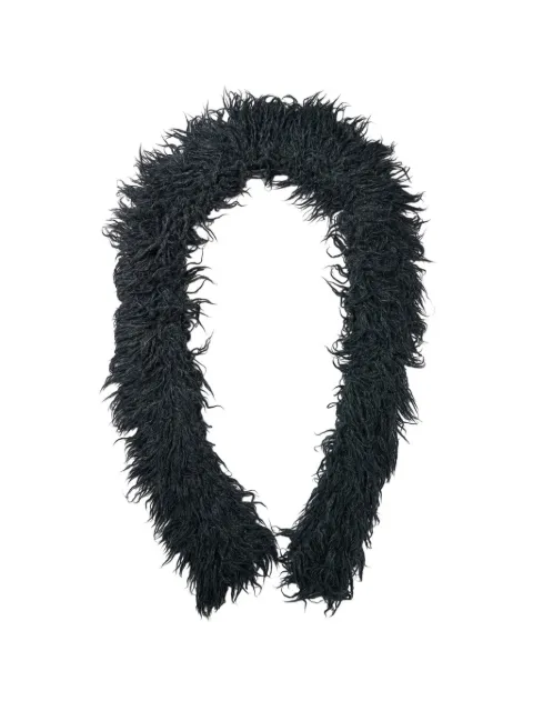 Doublet fuzzy-knit scarf Black 26AW63KN242
