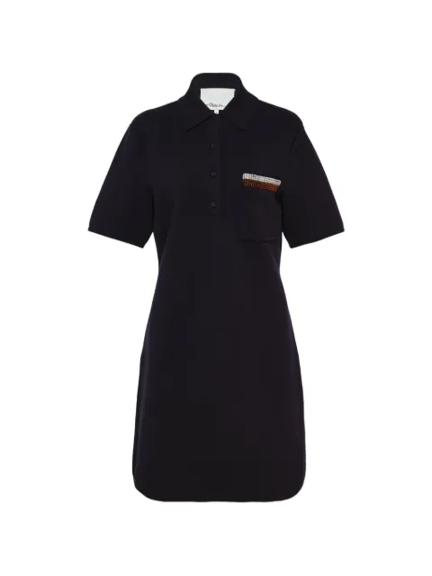 3.1 Phillip Lim crystal-embellished mini polo dress Blue P26170582CME