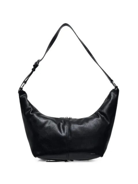 STAND OIL Tickle buckle-strap curved shoulder bag Black 25S161A