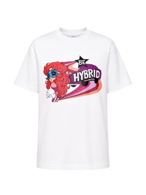 pushBUTTON Be Hybrid graphic-print T-shirt White PB2630621W