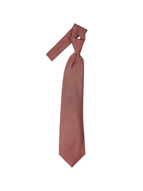 Doublet micro-patterned tie Orange 26AW83TE151