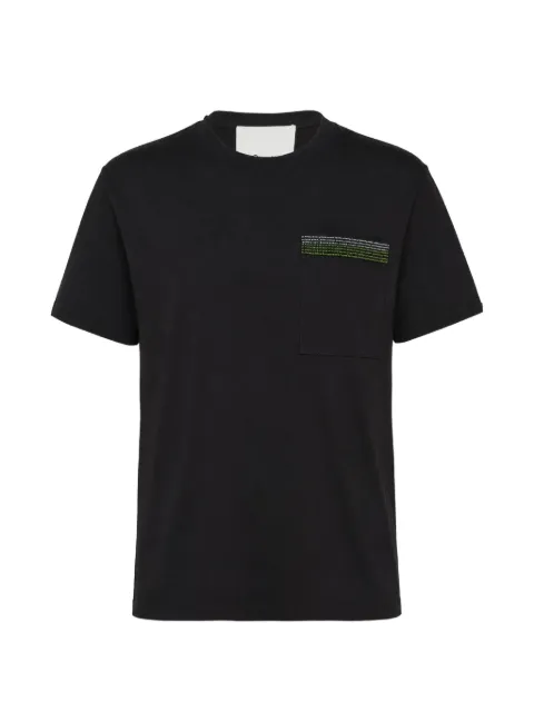 3.1 Phillip Lim bead-embellished pocket T-shirt Black P26110413PJB